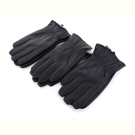 Перчатки RuBi R202М кожзам-махра black