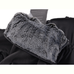 Перчатки RuBi R202М кожзам-махра black