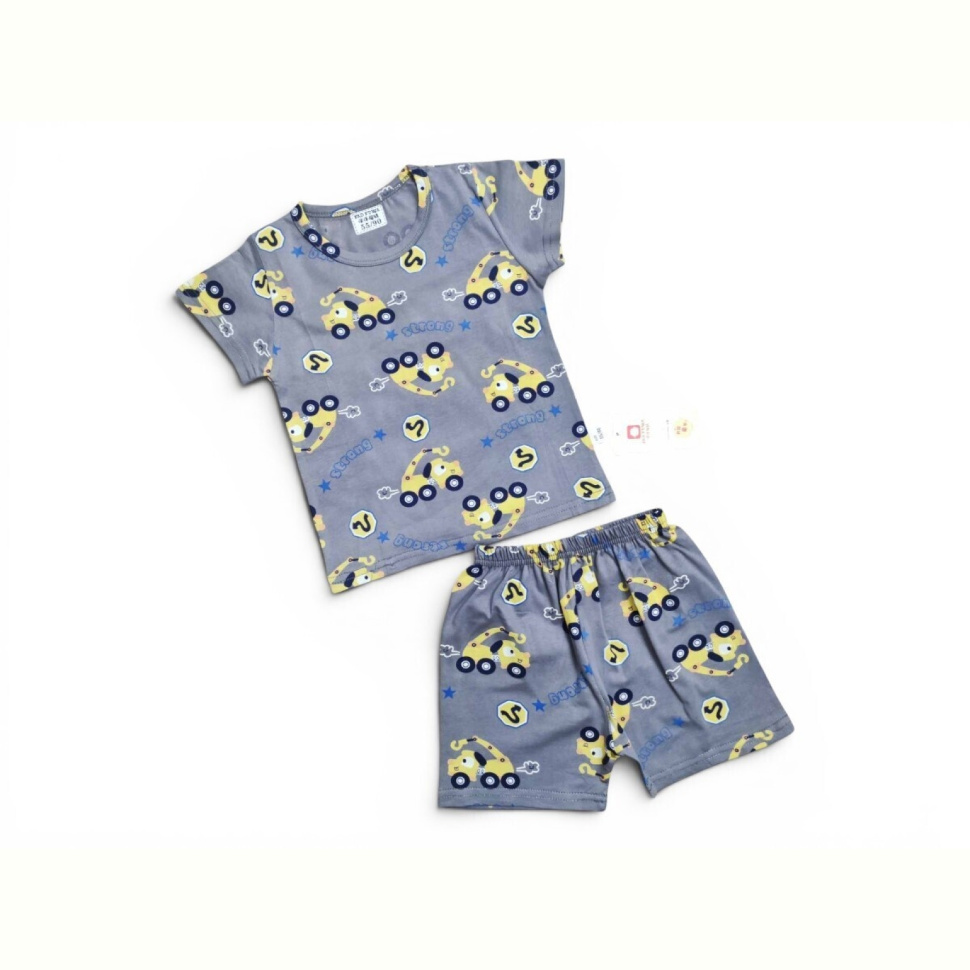 Костюм Kids-modnik 261920 комплект футболка-шорти сіро-жовтий