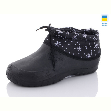 Галоши Selena 018 сніж/чор.