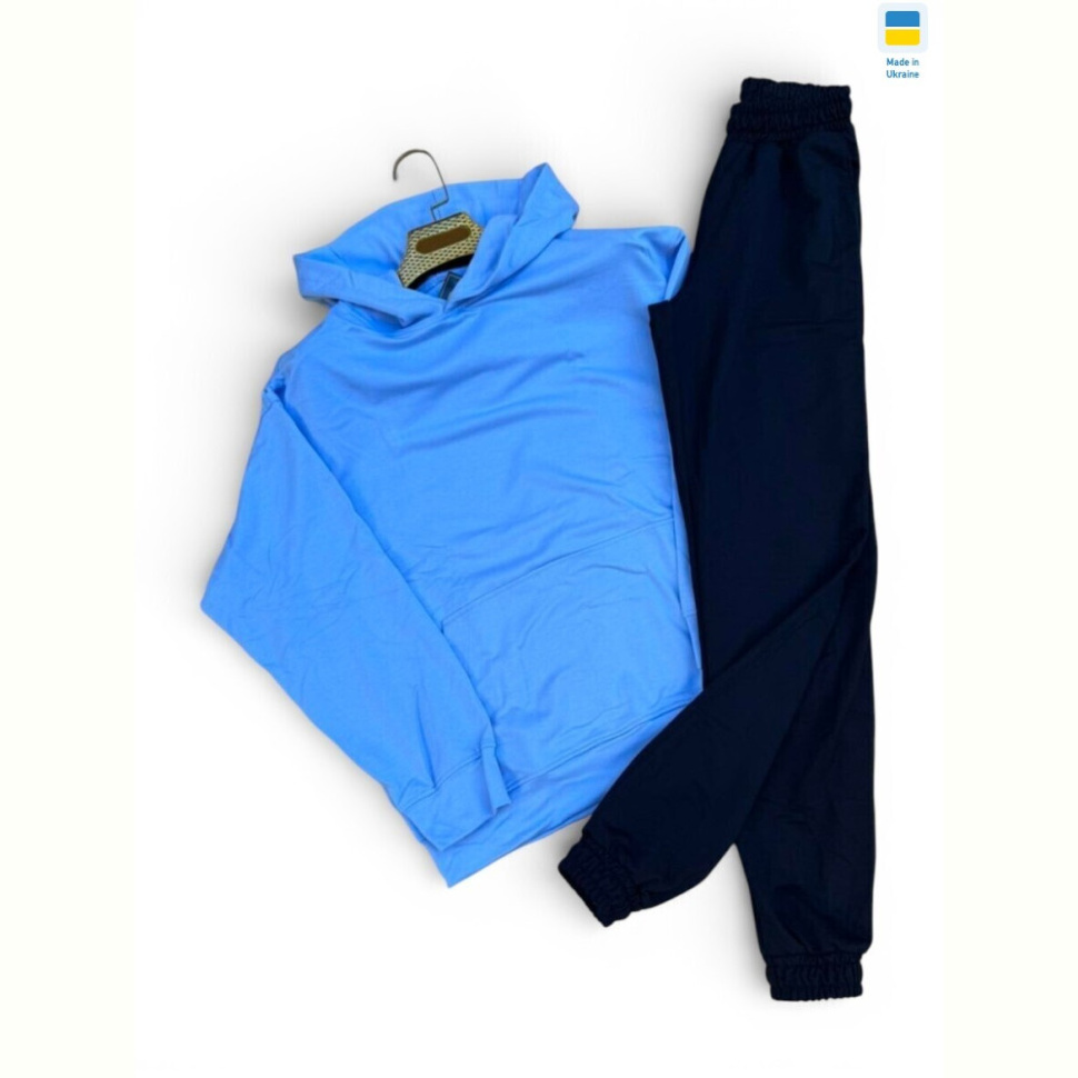 Спортивный костюм Sport style 115-1023 джинс з чорний