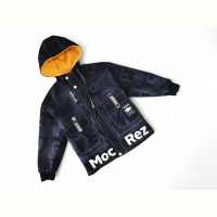 Куртка Kids-modnik A8816 чорна з жовтим