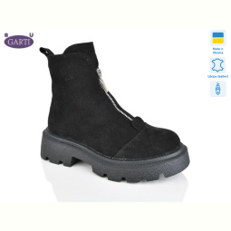 Ботинки Garti 307 чорний замш хутро