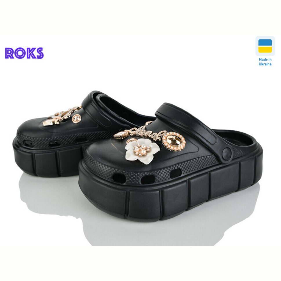 Кроксы Roks 152-2-8 чорний