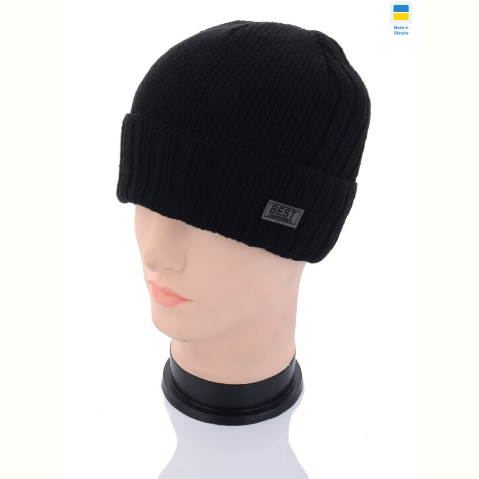 Шапка Angelica MW004-1 на флісі black