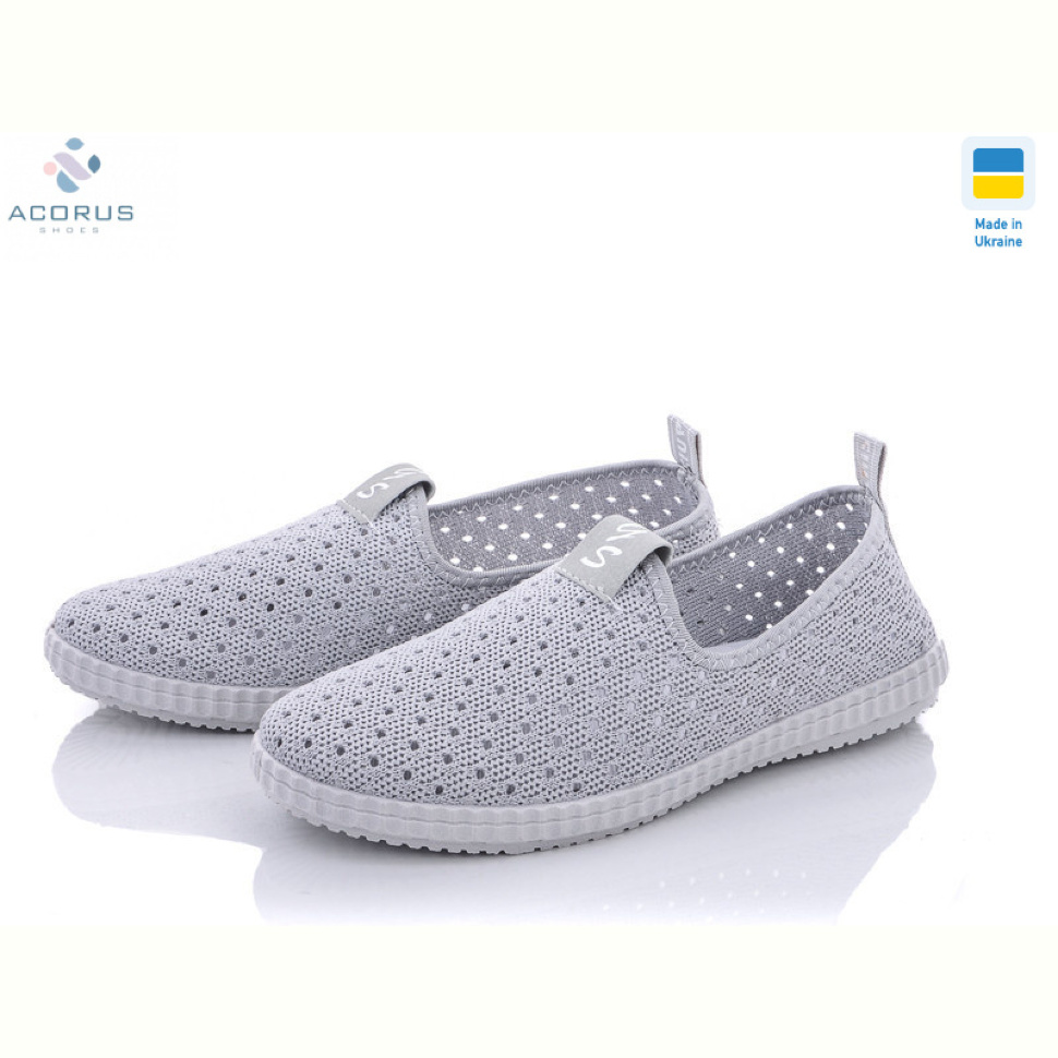 Слипоны Acorus 526 Гипанис серый