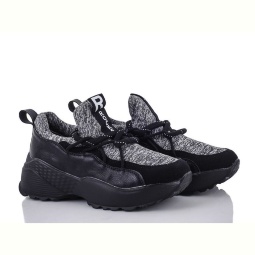 Кроссовки Class Shoes 18-10 черно-серый