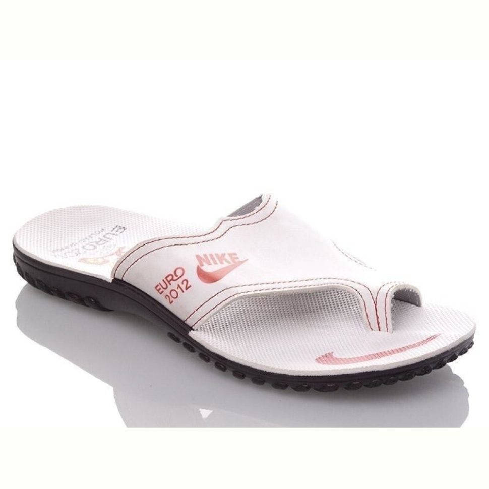 Шлепки DeMur MN white-bordo P