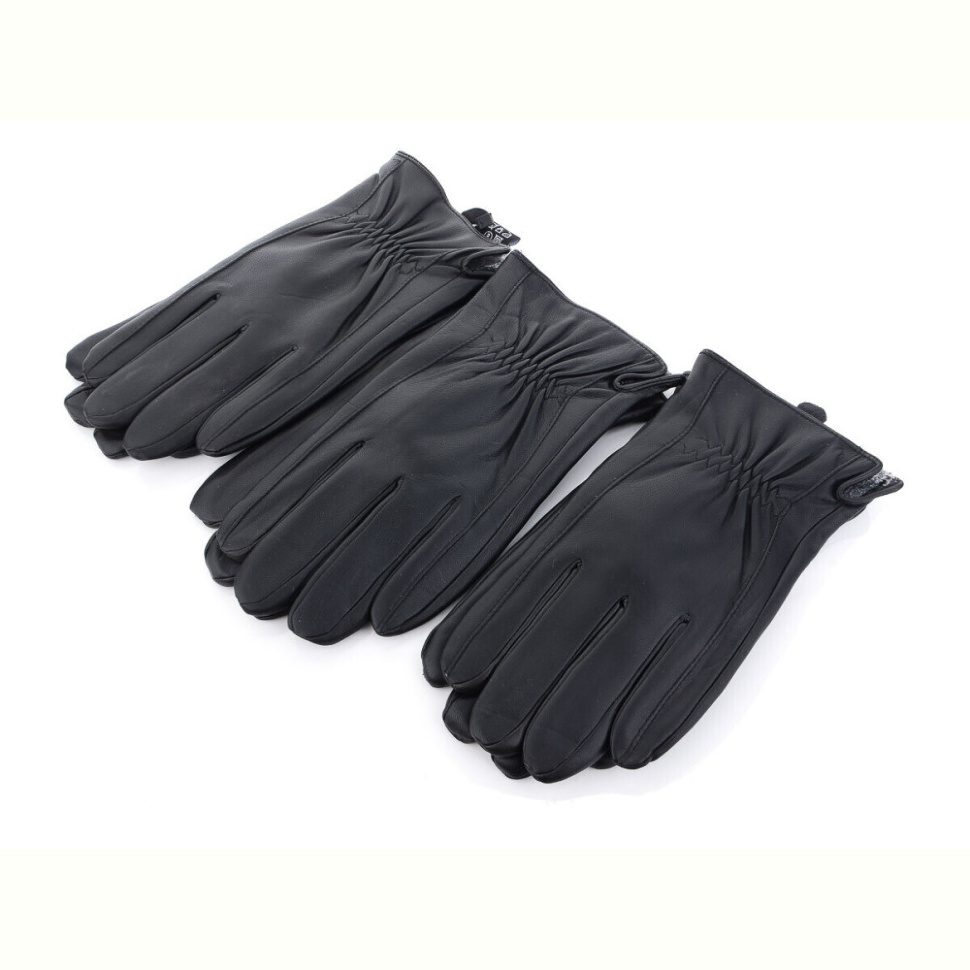 Перчатки RuBi R203М кожзам-махра black