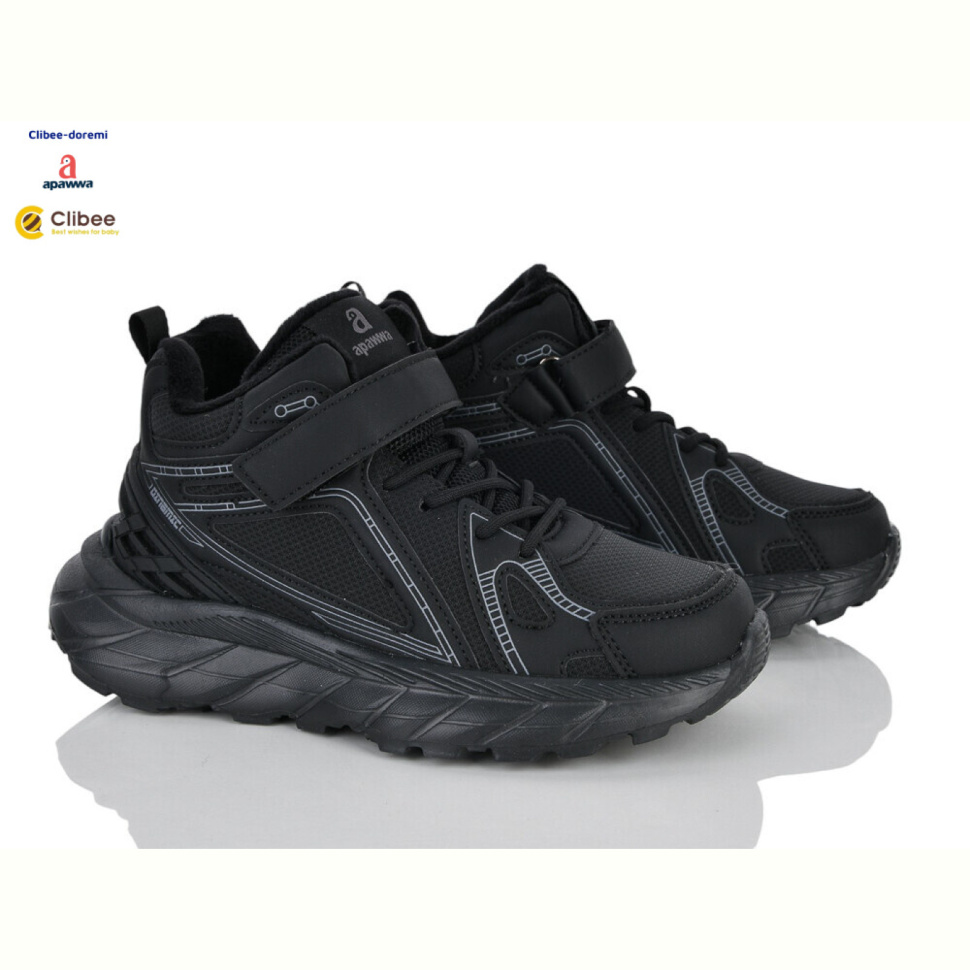 Кроссовки Clibee-Doremi ABQ5183R black фліс