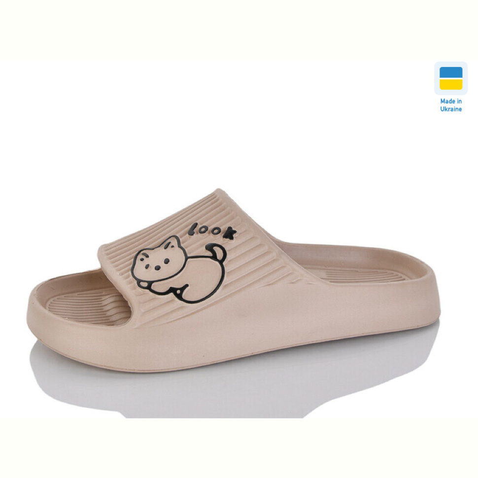 Шлепки M&L  Alex13 B104 капучіно