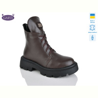 Ботинки Garti 360 корич шкіра хутро