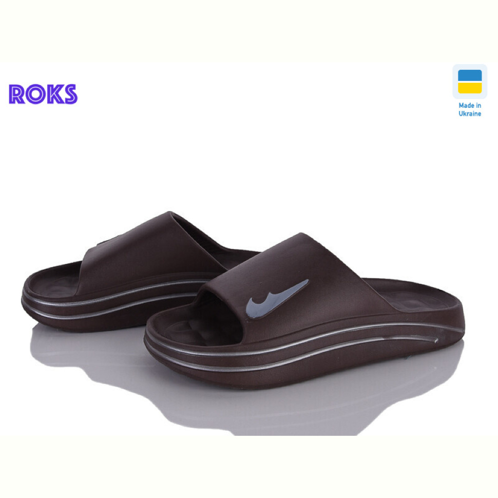 Шлепки Roks 513-025 коричневий