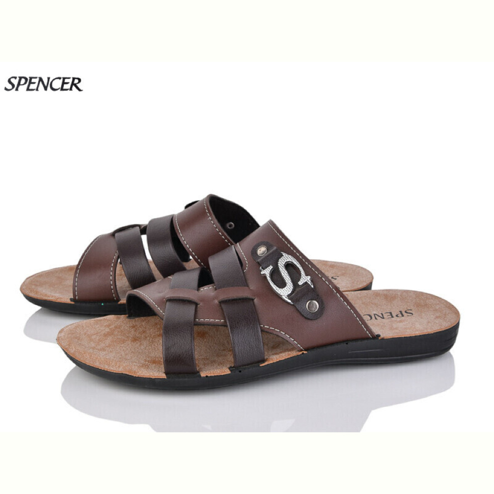 Шлепки Spencer 3554 коричневий