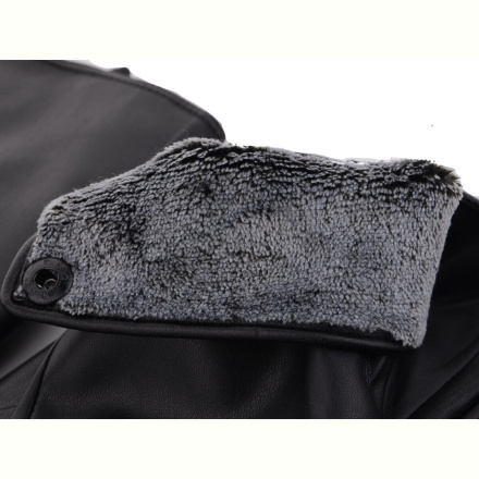 Перчатки RuBi R201М кожзам-махра black