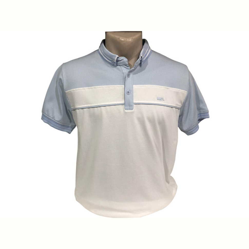 Футболка TurkishBrend 2002 біло-блакитний