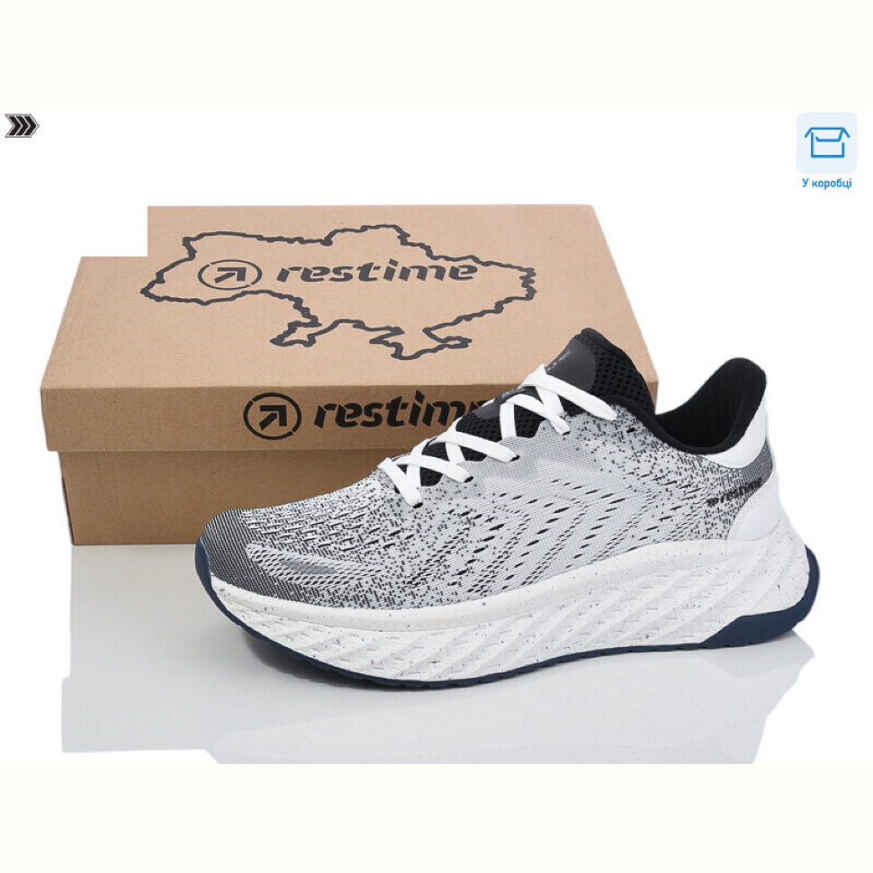 Кроссовки Restime CML25516 white-grey
