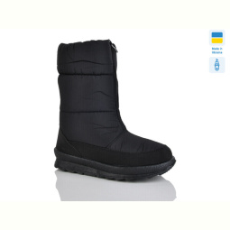 Дутики Selena 110 чорний однотон.