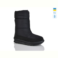 Дутики Selena 110 чорний однотон.