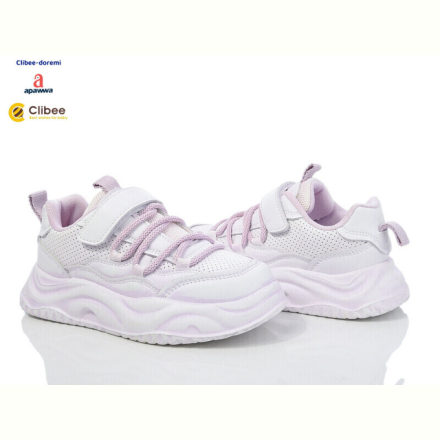 Кроссовки Clibee-Doremi A9993-1 white-purple