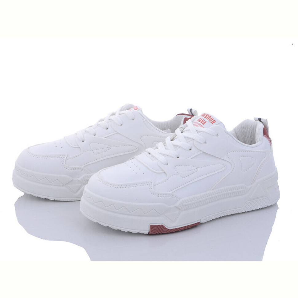 Кроссовки Violeta 45-96 white-red