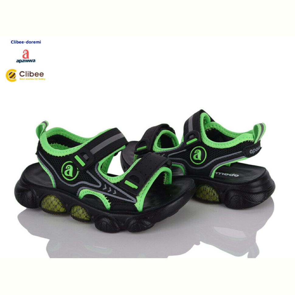 Босоножки Clibee-Doremi RX95-1 black-green