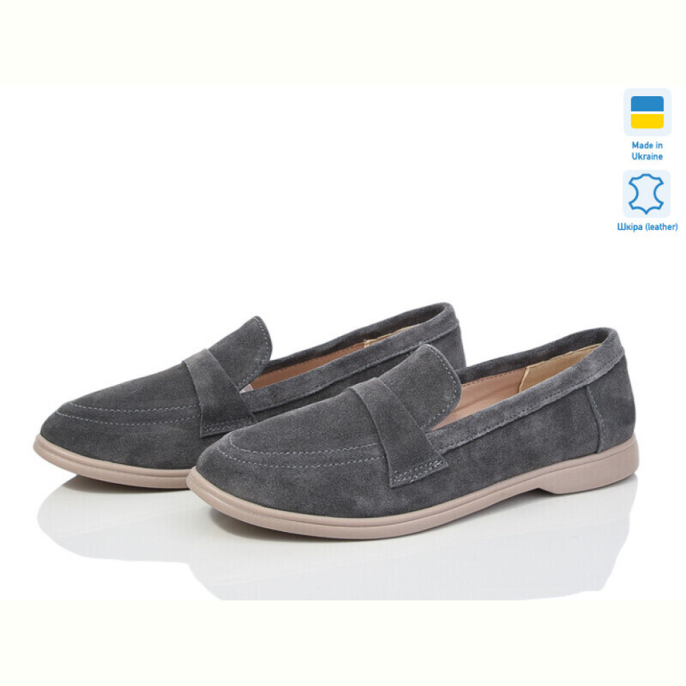 Туфли G-Aira 316Б сірий замш
