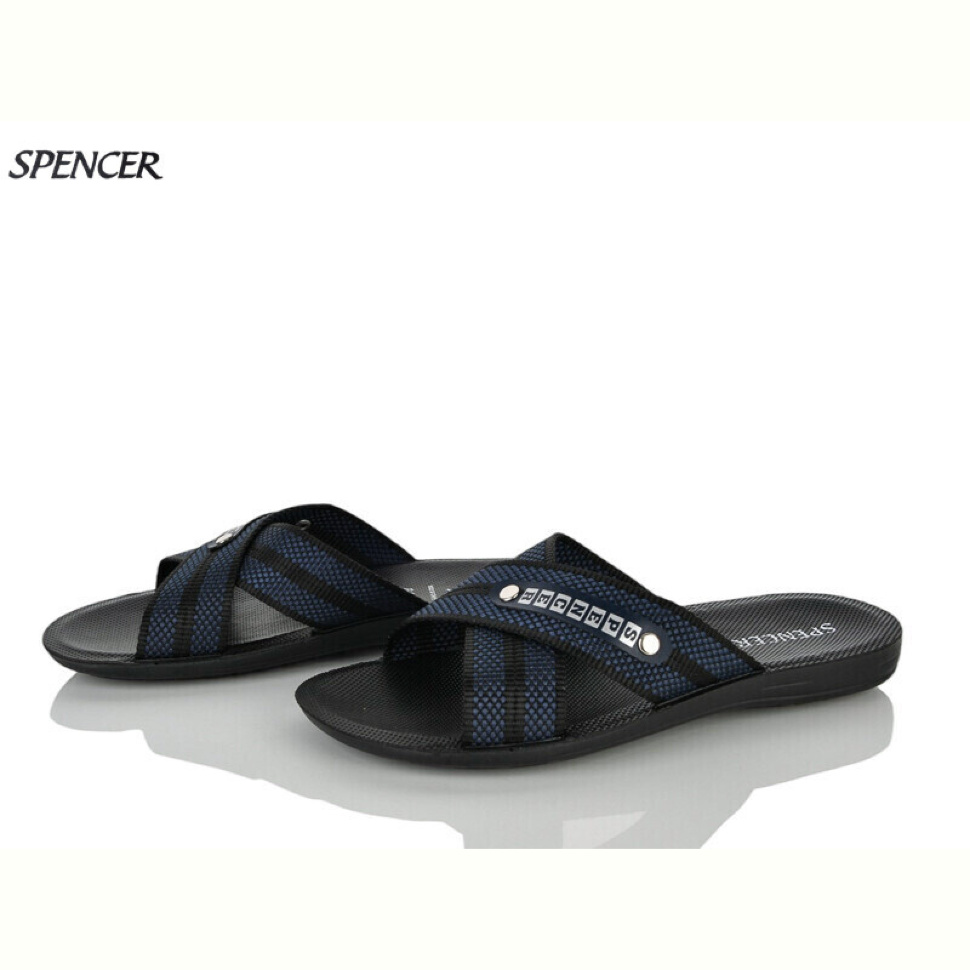 Шлепки Spencer 0301 синій батал