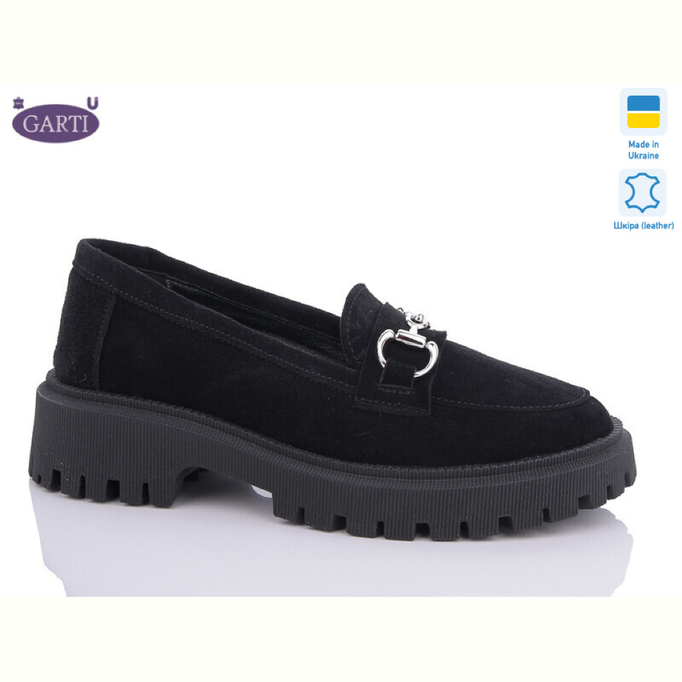 Туфли Garti 419 чорний замш
