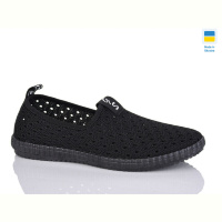 Слипоны DeMur N526 чорний