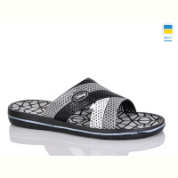 Шлепки Lot Shoes 203 серо-чорний