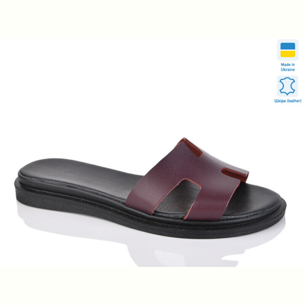 Шлепки Sali 501 бордо к.