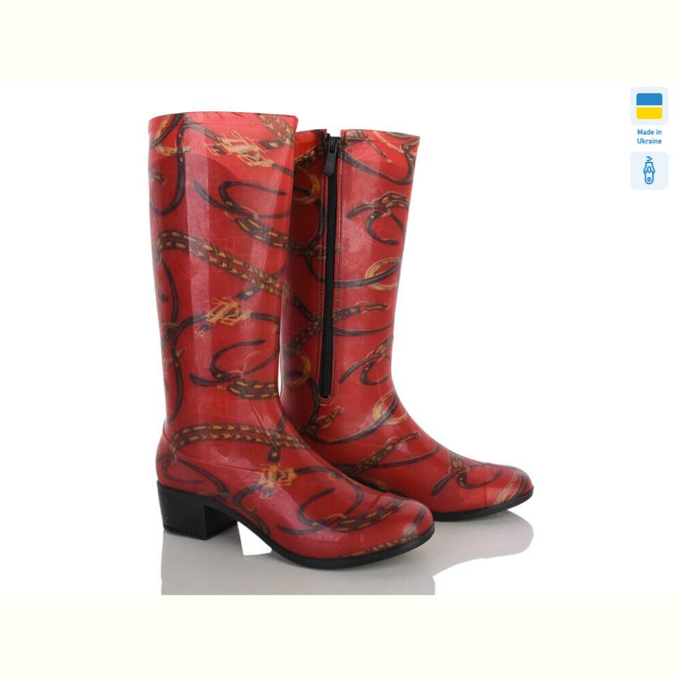 Резиновая обувь Makers Shoes 002-229 червоний