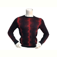 Свитер TurkishBrend 211497 чорний з червоним