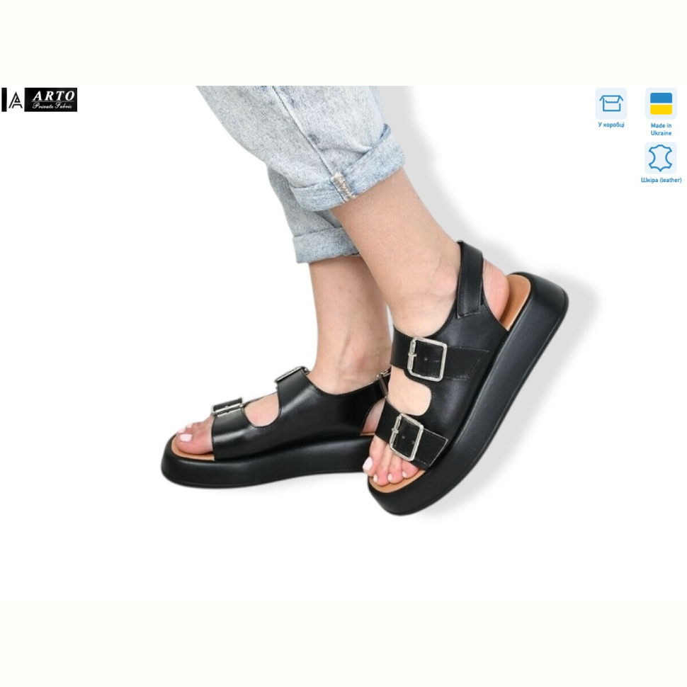 Босоножки ARTO 414 чорний к.