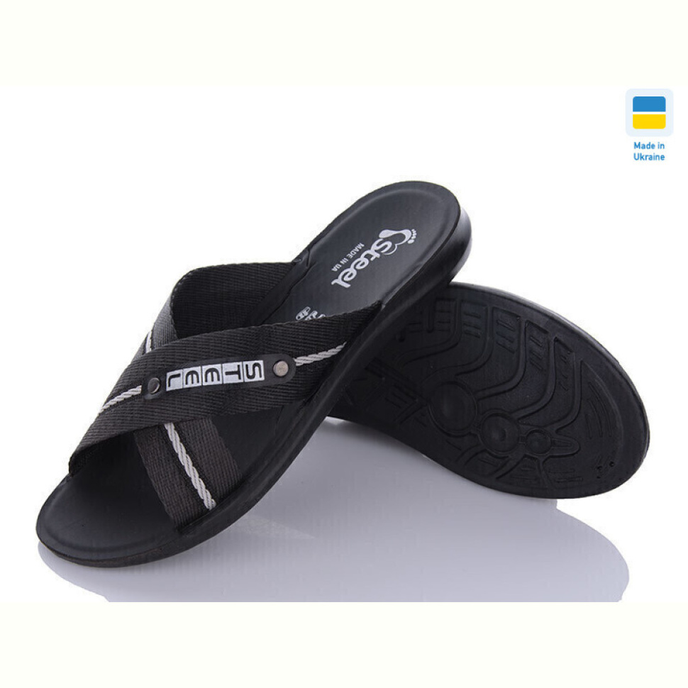 Шлепки DeMur TRK 007 black-white new