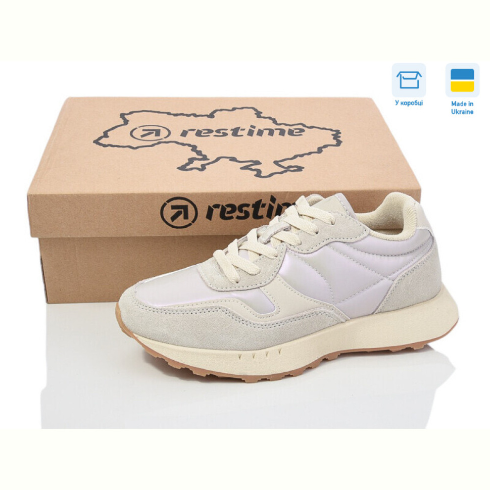 Кроссовки Restime JW024375 white-shine