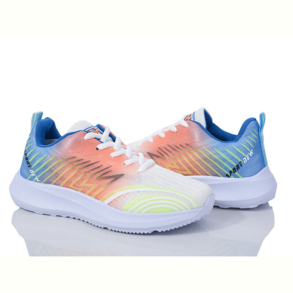 Кроссовки Violeta 182-36 white-orange