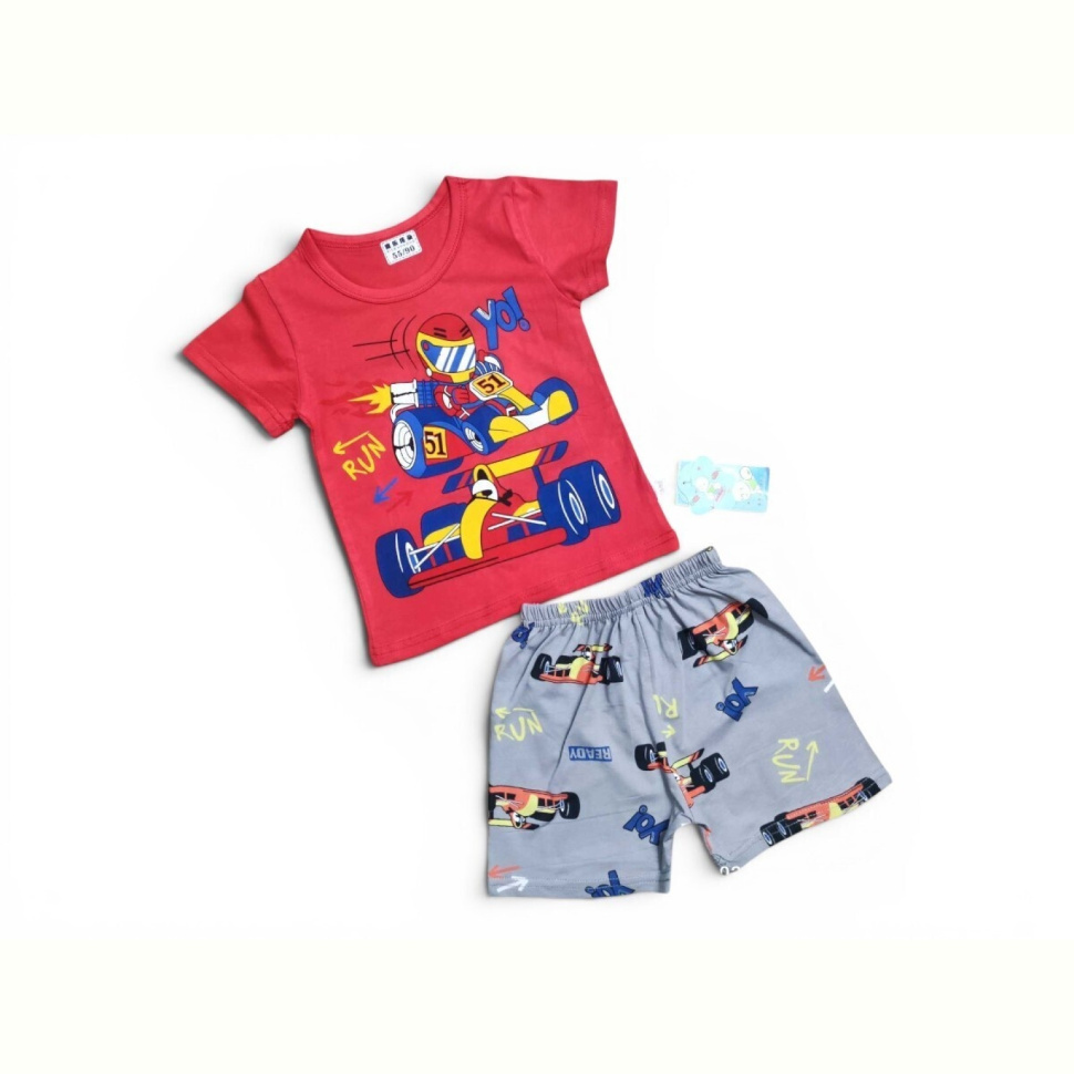 Костюм Kids-modnik 261920 комплект футболка-шорти червоний