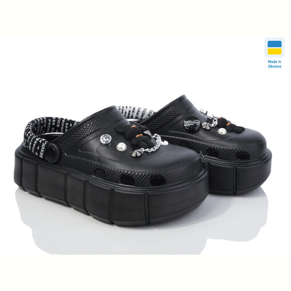 Кроксы Крок 152-2-4 чорний