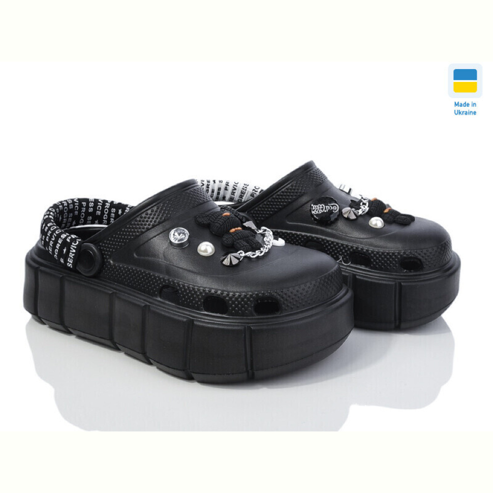 Кроксы Крок 152-2-4 чорний