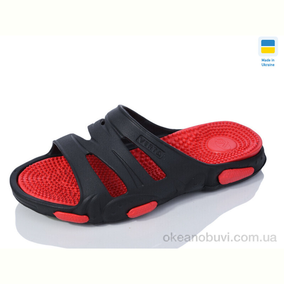 Шлепки M&L  Alex13 Пляж чорно-червоний