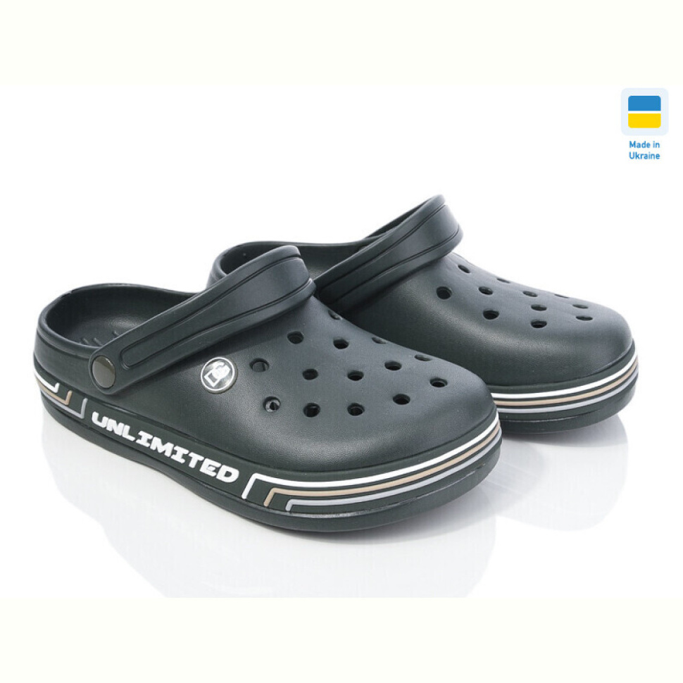 Кроксы Golden Lion 602 т.зелений