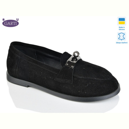 Туфли Garti 409 чорний замш