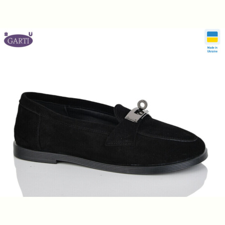 Туфли Garti 409 чорний замш