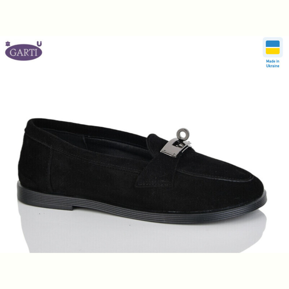 Туфли Garti 409 чорний замш