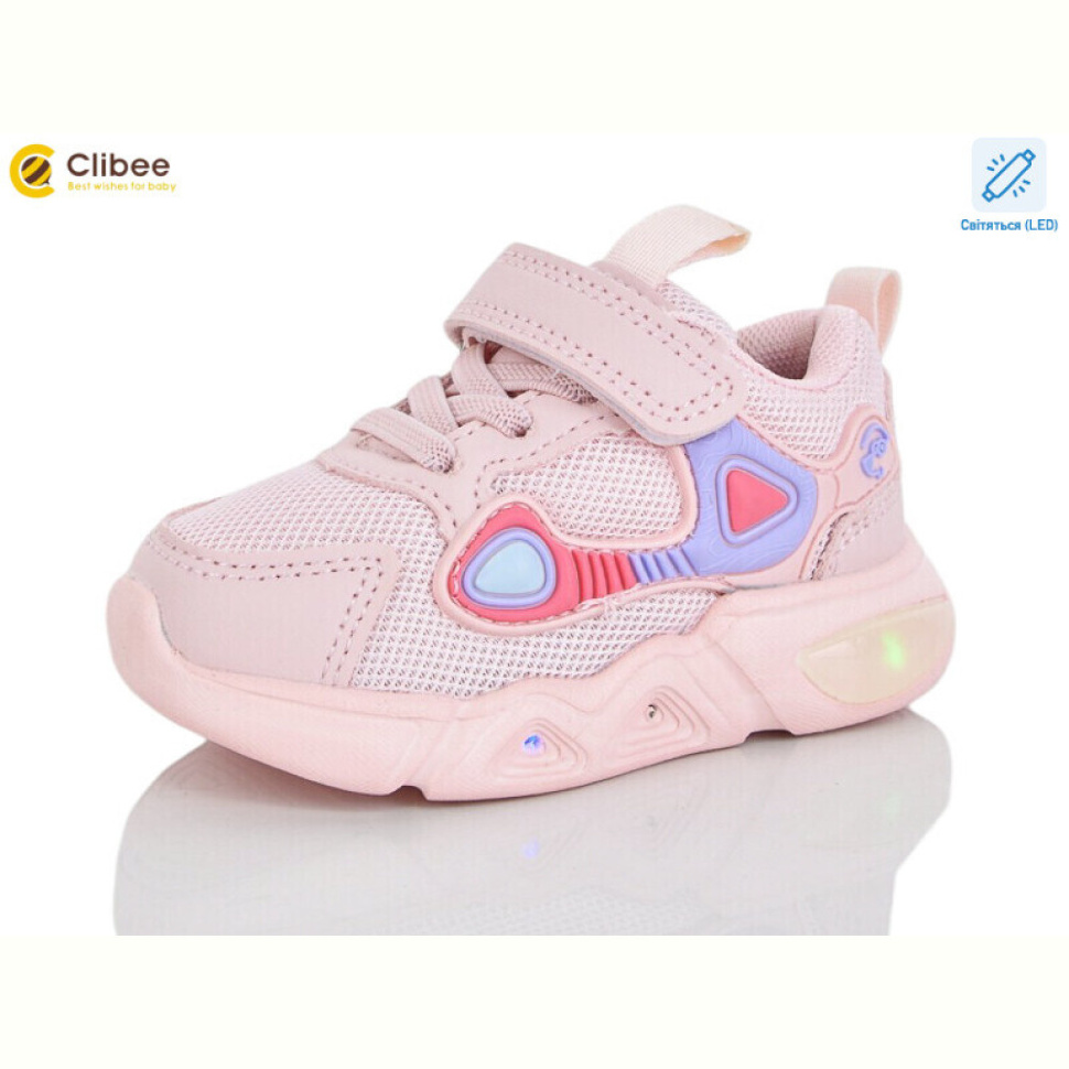 Кроссовки Clibee LA1164-2 pink LED