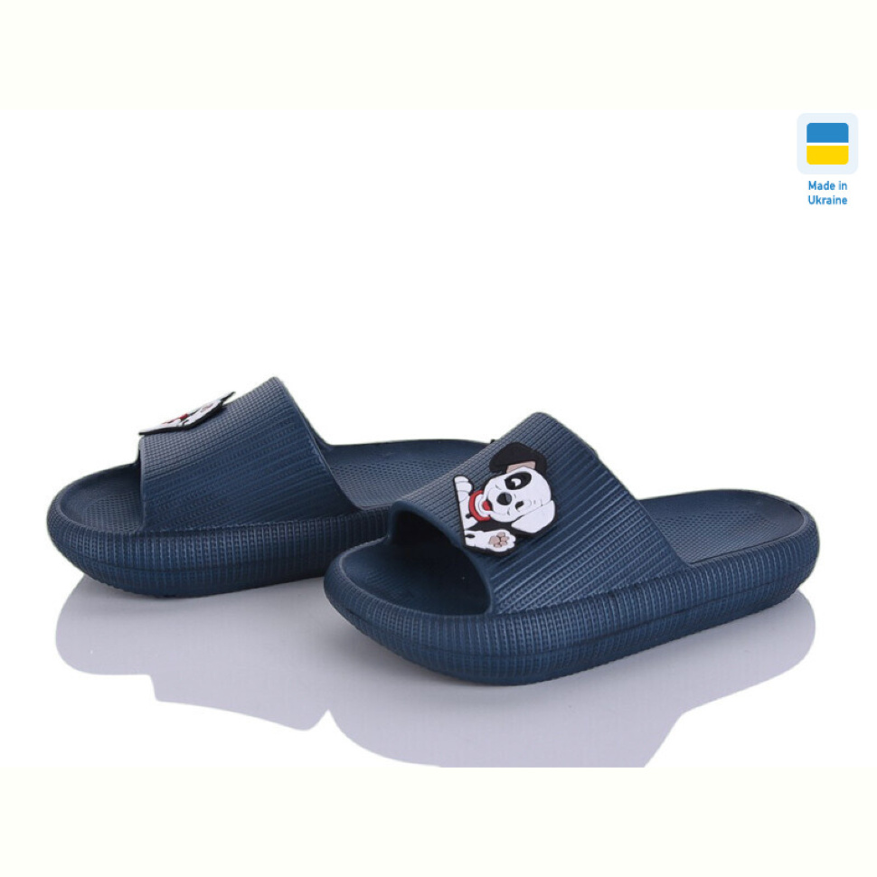 Шлепки Inblue 022 собака синій