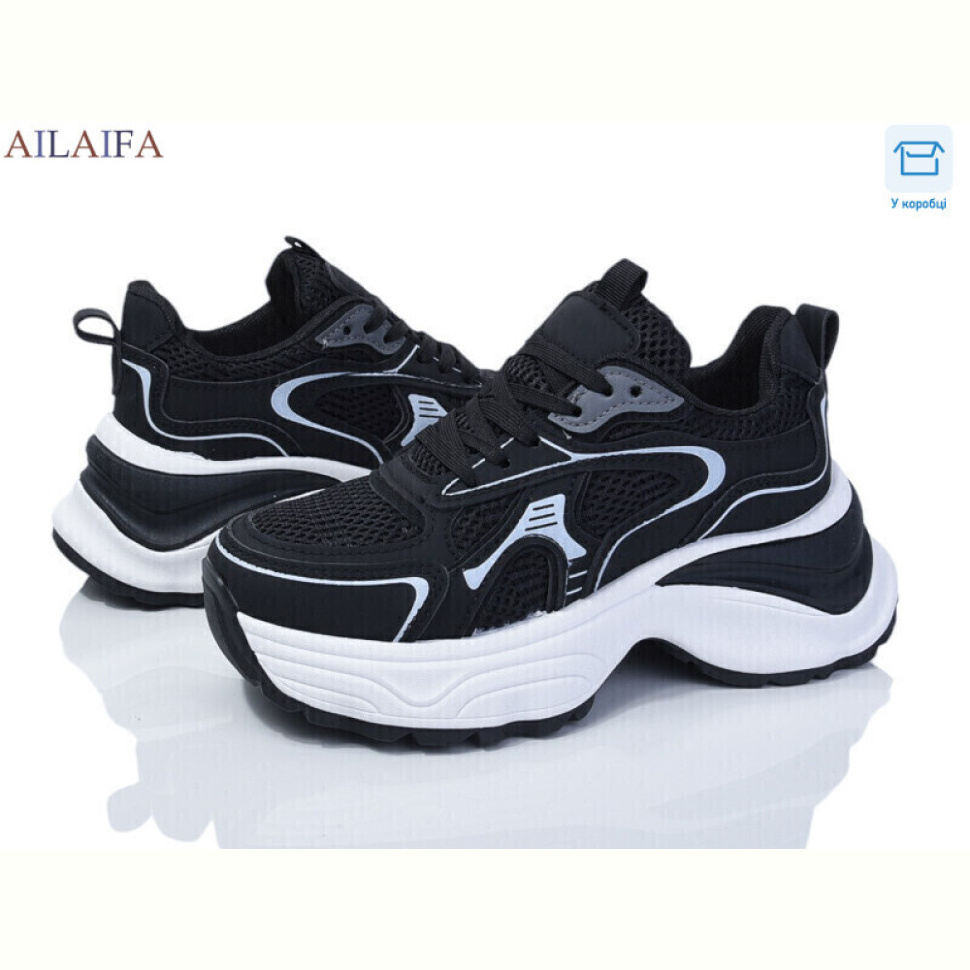 Кроссовки Ailaifa ROSA08 black-white