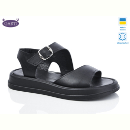 Босоножки Garti 0138 чорна шкіра
